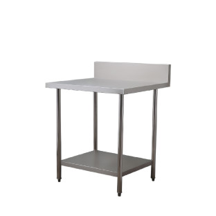 โต๊ะสเเตนเลสมีชั้นล่าง 
