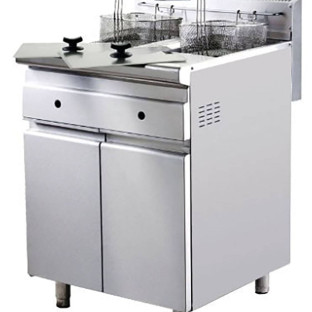 เตาทอดไฟฟ้าแบบตู้ ( Deep Fryer 2 tank with Cabinet Base)